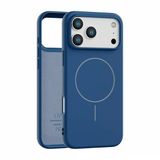 İphone 17 Pro Max Uyumlu İçi Kadife Magsafe Wireless Şarz Özellikli Lacivert Renkli Telefon Kılıfı