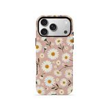 İphone 17 Pro Max Vorian Çift Katmanlı Kılıf Daisy Mocha Garden