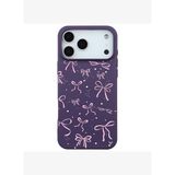 iPhone 17 Pro Mor Ribbon Stars Kamera Korumalı Premium Renkli Silikon Kılıf