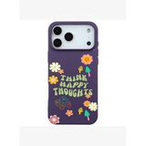 iPhone 17 Pro Mor Think Happy Renkli Silikon Kılıfı