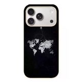 İphone 17 Pro Uyumlu Dünya Haritası Uçuş Baskılı Silikon Kılıf