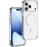 iPhone 17 Pro Uyumlu Kılıf M-Safe Özellikli Wiwu MCC-702 Titanyum Pro Serisi Sert Pc Kapak Şeffaf
