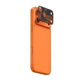 İphone 17 Pro Uyumlu Skinarma Sonix Serisi Alüminyum Kaplamalı Kamera Lens Koruyucu Turuncu