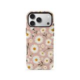 İphone 17 Pro Vorian Magsafe Çift Katmanlı Korumalı Kılıf Daisy Mocha Garden