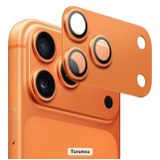 iPhone 17 Pro/Pro Max için, Kamera Lens Koruyucu, Mavi, Beyaz,Turuncu, Temperli Cam, Çizilmeye Dayanıklı, 360° Koruma (17 Pro Max/Turuncu)