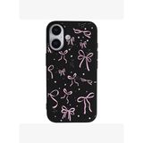 iPhone 17 Siyah Ribbon Stars Kamera Korumalı Premium Renkli Silikon Kılıf
