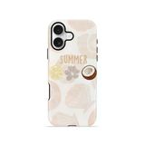 İphone 17 Vorian Çift Katmanlı Kılıf Coconut Summer Notes