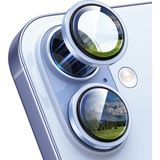 iPhone 17/16/16 Plus Kamera Koruyucu Gece Çekim Destekli Premium Safir Lens Koruma Parlak Temperli Cl-12 - Açık Mavi - iPhone 17/16/16Plus