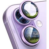 iPhone 17/16/16 Plus Kamera Koruyucu Gece Çekim Destekli Premium Safir Lens Koruma Parlak Temperli Cl-12 - Açık Mor - iPhone 17/16/16Plus