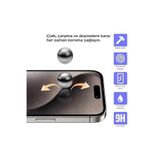 iPhone 17/17 Pro Max Uyumlu Parmak İzi ve Yansıma Yapmayan Net Mat Cam Ekran Koruyucu