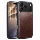 iPhone 18 Pro Max için Hakiki Deri Kılıf, Manyetik El Yapımı İnce | Destek Araba Üstü Lüks İş Kapağı Darbeye Dayanıklı Silikon Yumuşak Kenar Kabuk, Kahverengi, 18 Pro Max 6.7 ''