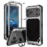 iPhone 18 Pro Max/18 Pro için askeri kılıf, metal objektif koruma standı | Ekran koruyucu cep telefonu kılıfları kablosuz şarj dayanıklılık tampon koruyucu kılıf