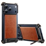 iPhone 18 Pro Max/18 Pro için manyetik kılıf, metal çerçevesiz gerçek deri | Lüks Yağ Balmumu Dokulu Telefon Kılıfı Tutuculu Kablosuz Şarj Desteği Koruyucu Kılıf, Siyah, 18 Pro Max 6,9 inç