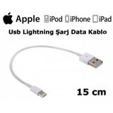 Iphone 5 6 7 Usb Şarj Data Kablo 15Cm Powerbank Uyumlu Kısa Kablo (259907435)