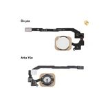 İphone 5S Home Tuşu - Gold / Altın Sarısı Orta Tuş Butonu Parmak İzi Butonu Açma-Kapama Butonu Açma-Kapama Tuşu Yan Güç Tuşu Power Tuşu