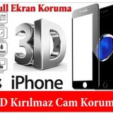 İphone 6 6S Plus (5.5İnc) 5D Temperli Cam Ekran Koruyucu Tam Kapatan 9H Temperli Cam
