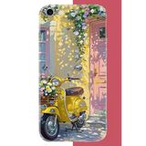 İphone 6 - 6S Uyumlu Sarı Mobilet Baskılı Silikon Kılıf