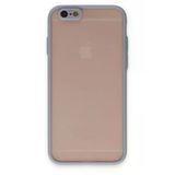 iPhone 6 Kılıf Montreal Silikon Kapak - Gri-(5796)