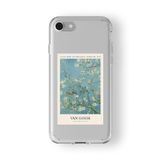 iPhone 6 Plus ve 6s Plus ile Uyumlu Almond Blossom Tasarım Baskılı Şeffaf Kılıf