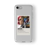 Iphone 6 Plus Ve 6s Plus ile Uyumlu Arcane Minimalist Poster Tasarım Baskılı Şeffaf Kılıf