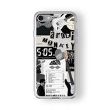 Iphone 6 Plus Ve 6s Plus ile Uyumlu Arctic Monkey Tasarım Baskılı Şeffaf Kılıf