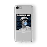 Iphone 6 Plus Ve 6s Plus ile Uyumlu Believe Me Tasarım Baskılı Şeffaf Kılıf