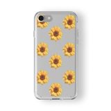 Iphone 6 Plus Ve 6s Plus ile Uyumlu Çiçek Tasarım Baskılı Şeffaf Kılıf 2