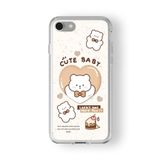 iPhone 6 Plus ve 6s Plus ile Uyumlu Cute Baby Tasarım Baskılı Şeffaf Kılıf