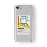 Iphone 6 Plus Ve 6s Plus ile Uyumlu Doraemon Minimalist Poster Tasarım Baskılı Şeffaf Kılıf