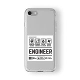 iPhone 6 Plus ve 6s Plus ile Uyumlu Engineer Tasarım Baskılı Şeffaf Kılıf