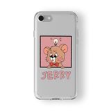 Iphone 6 Plus Ve 6s Plus ile Uyumlu Fare Jerry Tasarım Baskılı Şeffaf Kılıf