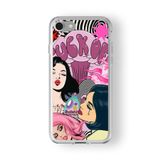 Iphone 6 Plus Ve 6s Plus ile Uyumlu Fck Off Pop Art Tasarım Baskılı Şeffaf Kılıf