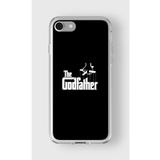 Iphone 6 Plus Ve 6s Plus ile Uyumlu Godfather Tasarım Baskılı Şeffaf Kılıf