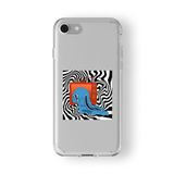 iPhone 6 Plus ve 6s Plus ile Uyumlu Hypnotic Tasarım Baskılı Şeffaf Kılıf