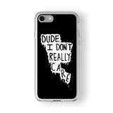 iPhone 6 Plus ve 6s Plus ile Uyumlu I dont care Tasarım Baskılı Şeffaf Kılıf 2