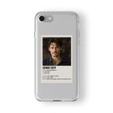 Iphone 6 Plus Ve 6s Plus ile Uyumlu Johnny Depp Minimalist Poster Tasarım Baskılı Şeffaf Kılıf