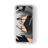 iPhone 6 Plus ve 6s Plus ile Uyumlu Kakashi Tasarım Baskılı Şeffaf Kılıf