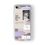 Iphone 6 Plus Ve 6s Plus ile Uyumlu Life Goes On Tasarım Baskılı Şeffaf Kılıf