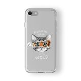 iPhone 6 Plus ve 6s Plus ile Uyumlu Little Wild Tasarım Baskılı Şeffaf Kılıf