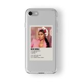 Iphone 6 Plus Ve 6s Plus ile Uyumlu Nicki Minaj Minimalist Poster Tasarım Baskılı Şeffaf Kılıf