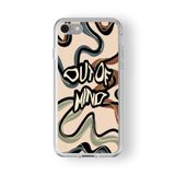 iPhone 6 Plus ve 6s Plus ile Uyumlu Out of Mind Tasarım Baskılı Şeffaf Kılıf