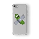 Iphone 6 Plus Ve 6s Plus ile Uyumlu Pickle Rick Tasarım Baskılı Şeffaf Kılıf