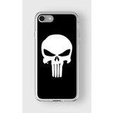 Iphone 6 Plus Ve 6s Plus ile Uyumlu Punisher Tasarım Baskılı Şeffaf Kılıf