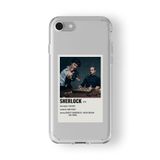 iPhone 6 Plus ve 6s Plus ile Uyumlu Sherlock Poster Tasarım Baskılı Şeffaf Kılıf