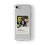 iPhone 6 Plus ve 6s Plus ile Uyumlu Shrek Poster Tasarım Baskılı Şeffaf Kılıf