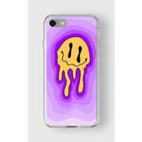 Iphone 6 Plus Ve 6s Plus ile Uyumlu Smile Face Tasarım Baskılı Şeffaf Kılıf