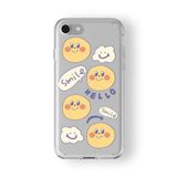 iPhone 6 Plus ve 6s Plus ile Uyumlu Smile Tasarım Baskılı Şeffaf Kılıf