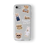 Iphone 6 Plus Ve 6s Plus ile Uyumlu Soo Cute Tasarım Baskılı Şeffaf Kılıf