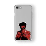 iPhone 6 Plus ve 6s Plus ile Uyumlu The Weeknd Tasarım Baskılı Şeffaf Kılıf