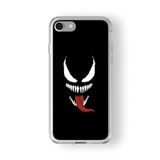 Iphone 6 Plus Ve 6s Plus ile Uyumlu Venom Tasarım Baskılı Şeffaf Kılıf